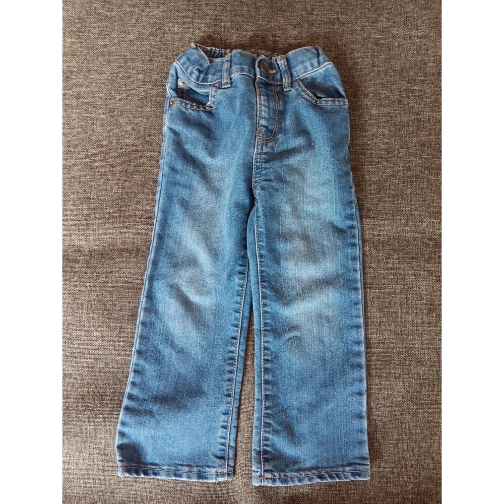 Children's Place 3T Blue jeans baby boot cut pockets Adjustable Waist
